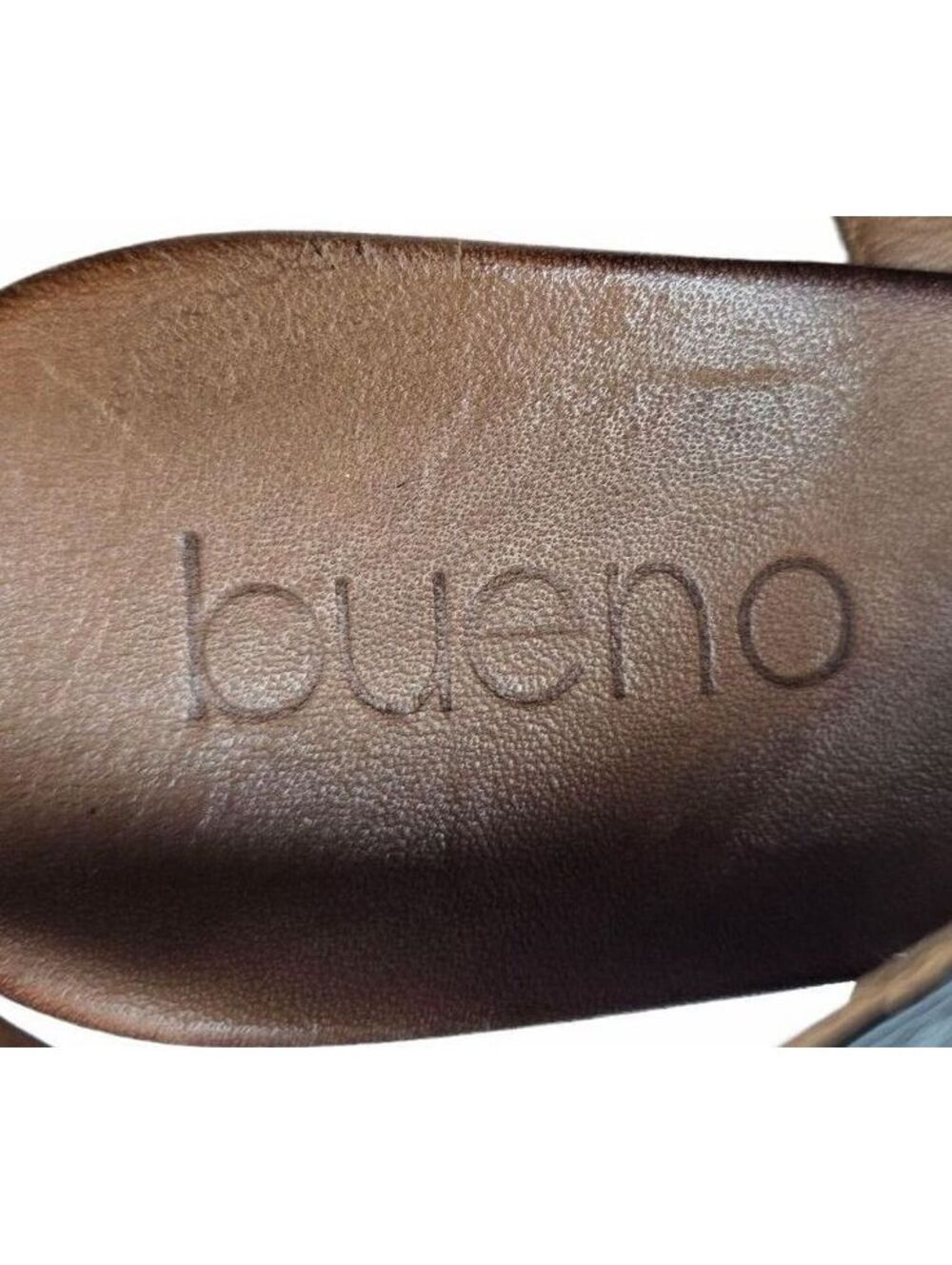 Bueno Lacey Black Leather Laser Cut Slingback Sandals Size 39 US 8.5 - Picture 5 of 12